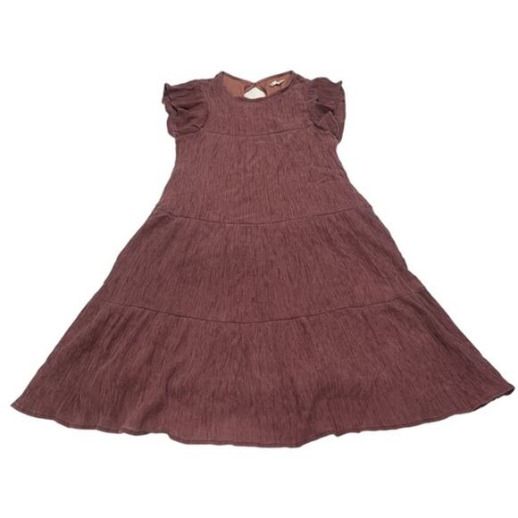 Altar'd State Smocked Flirty Flowy Tiered Ruffle Sleeve Short Mini Dress Size M - Picture 1 of 8